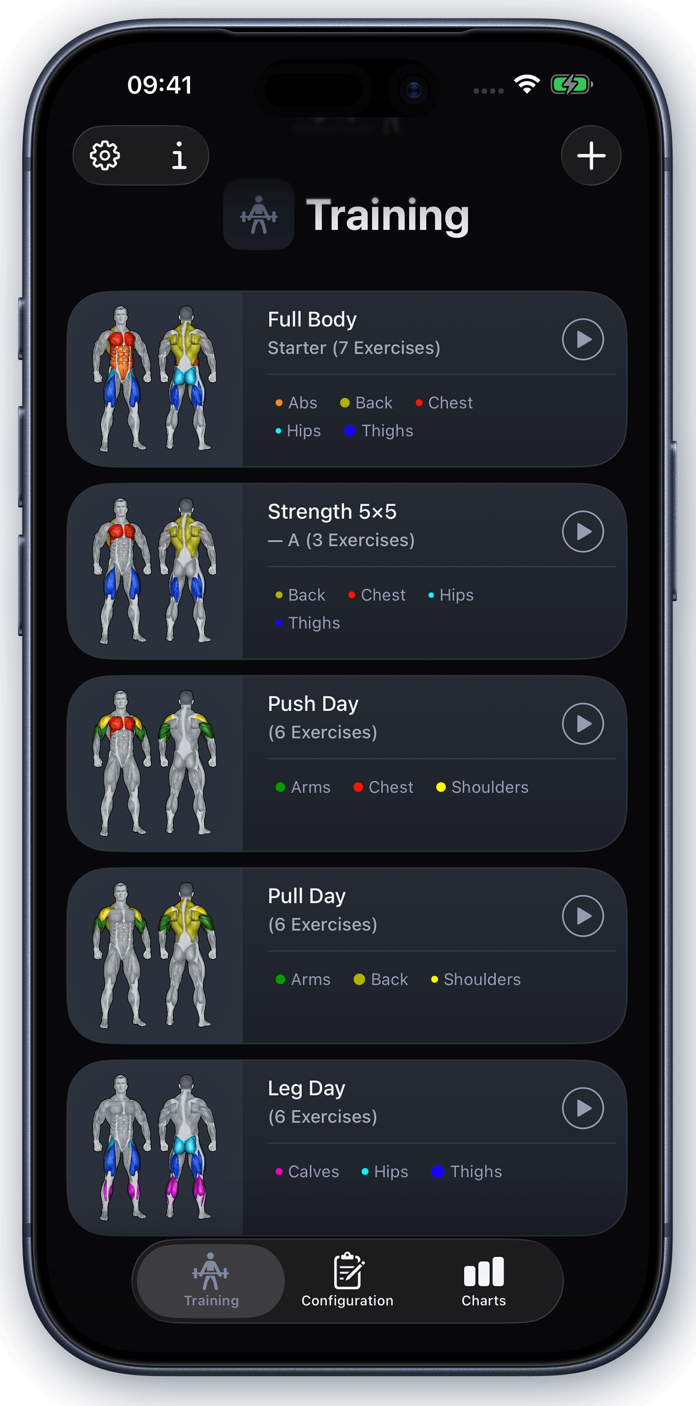 VigiGym — Training Home